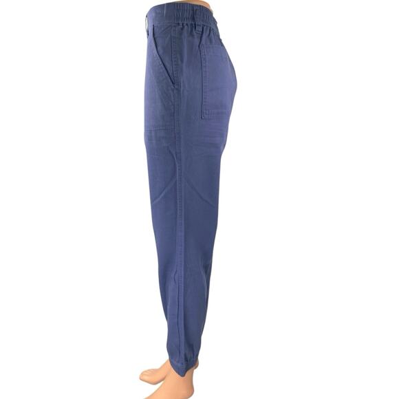 Gap Women's Blue High Waisted Tapered Carrot Jogger Career Trousers Pants Size S - Picture 2 of 5